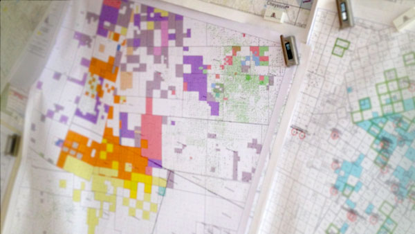image of colorful graph with areas indicated as eagle oil and gas plays business in dallas texas
